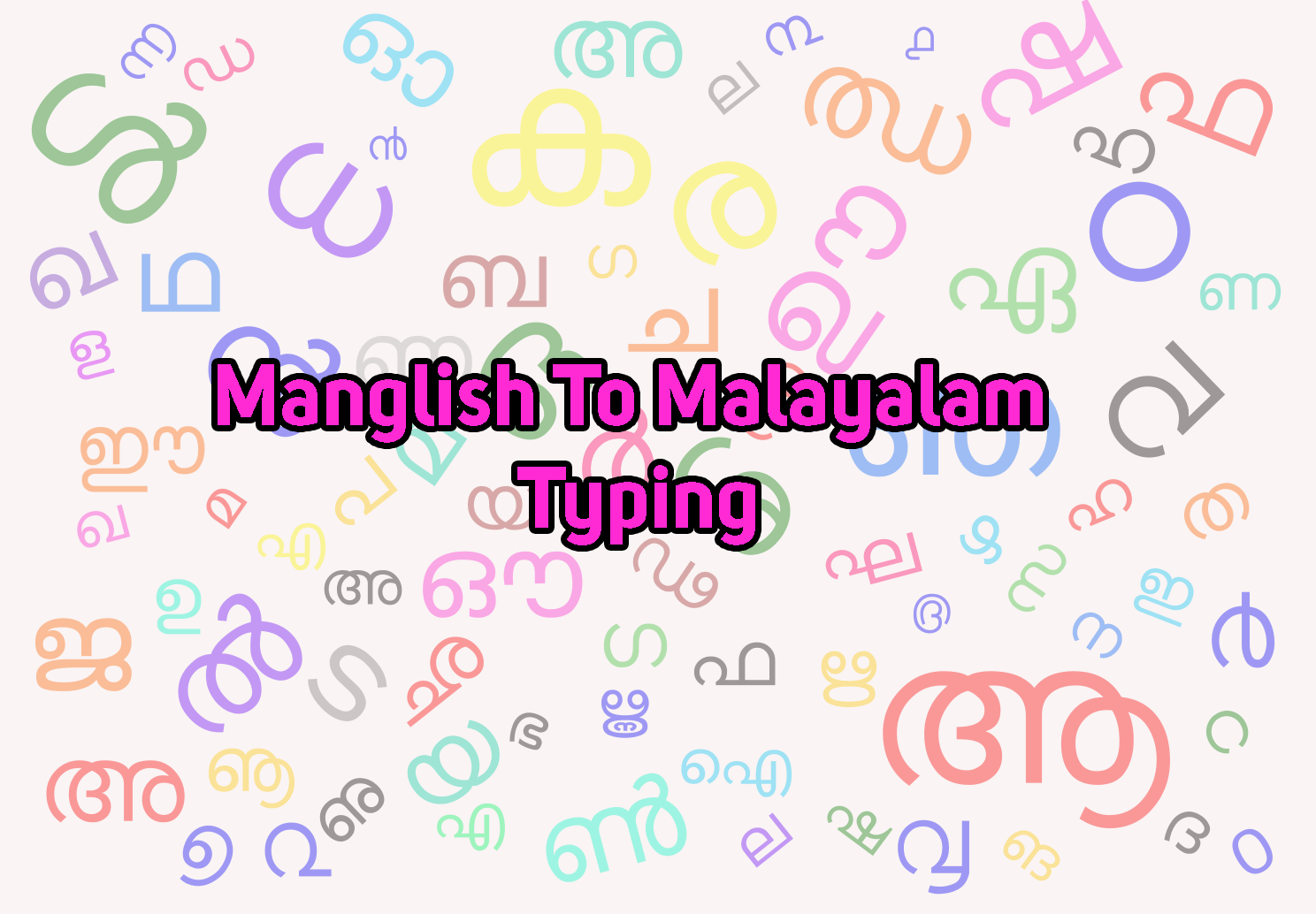 manglish to malayalam typing